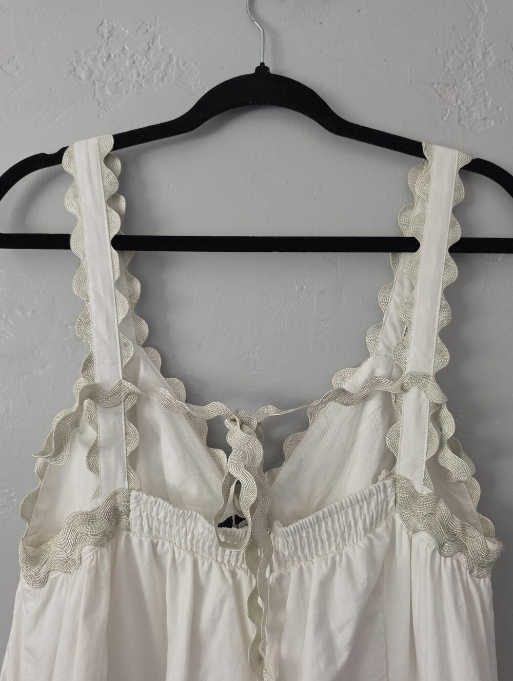 Sofie The Label Ric Rac Cream Tiered Eyelet Midi Dress Medium - Picture 4 of 10